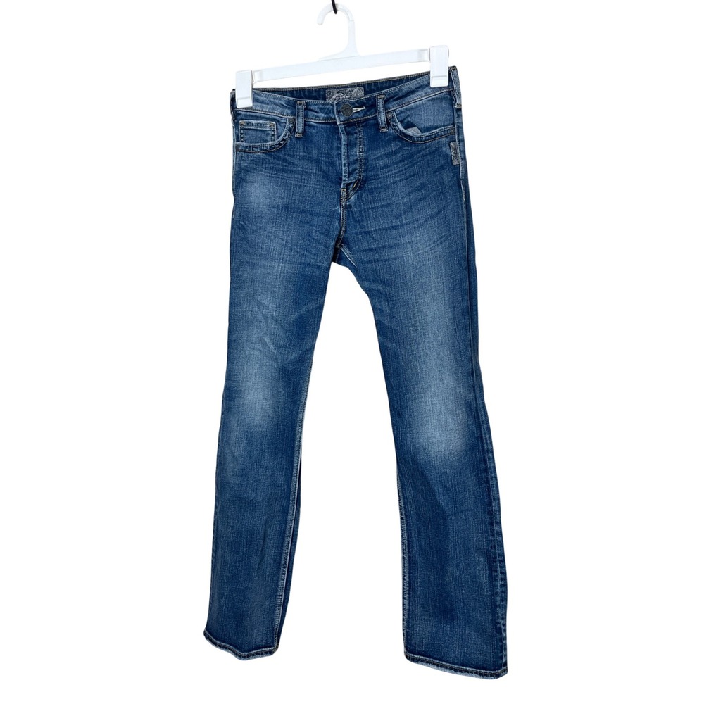 Silver Jeans Co.‎ Women's Anniversary Frisco Blue Denim Jeans Bootcut Size 27
